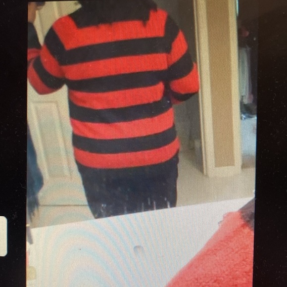 🤩NEW🤩Lane Bryant - Black & Red Stripe Cardigan Sweater /Long Sleeves 26/28 NWT - Picture 12 of 14